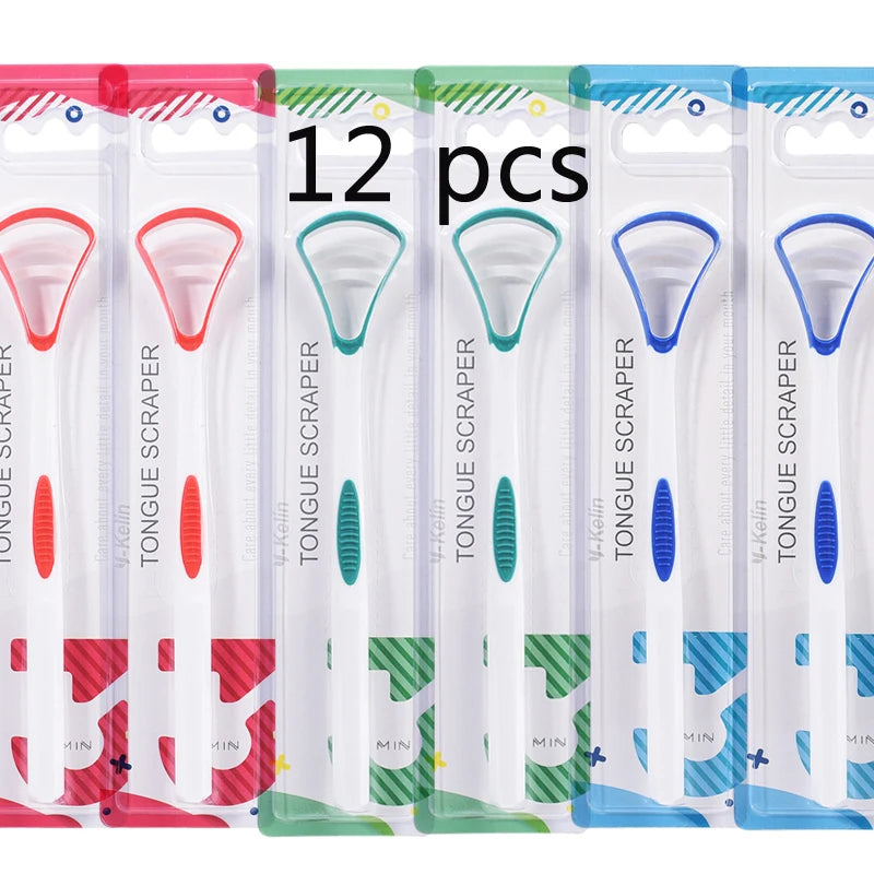 Y-Kelin Tongue Scraper Oral Cleaner Brush Fresh Breath Cleaning Coated Toothbrush Hygiene Care Tools Econic Blanks